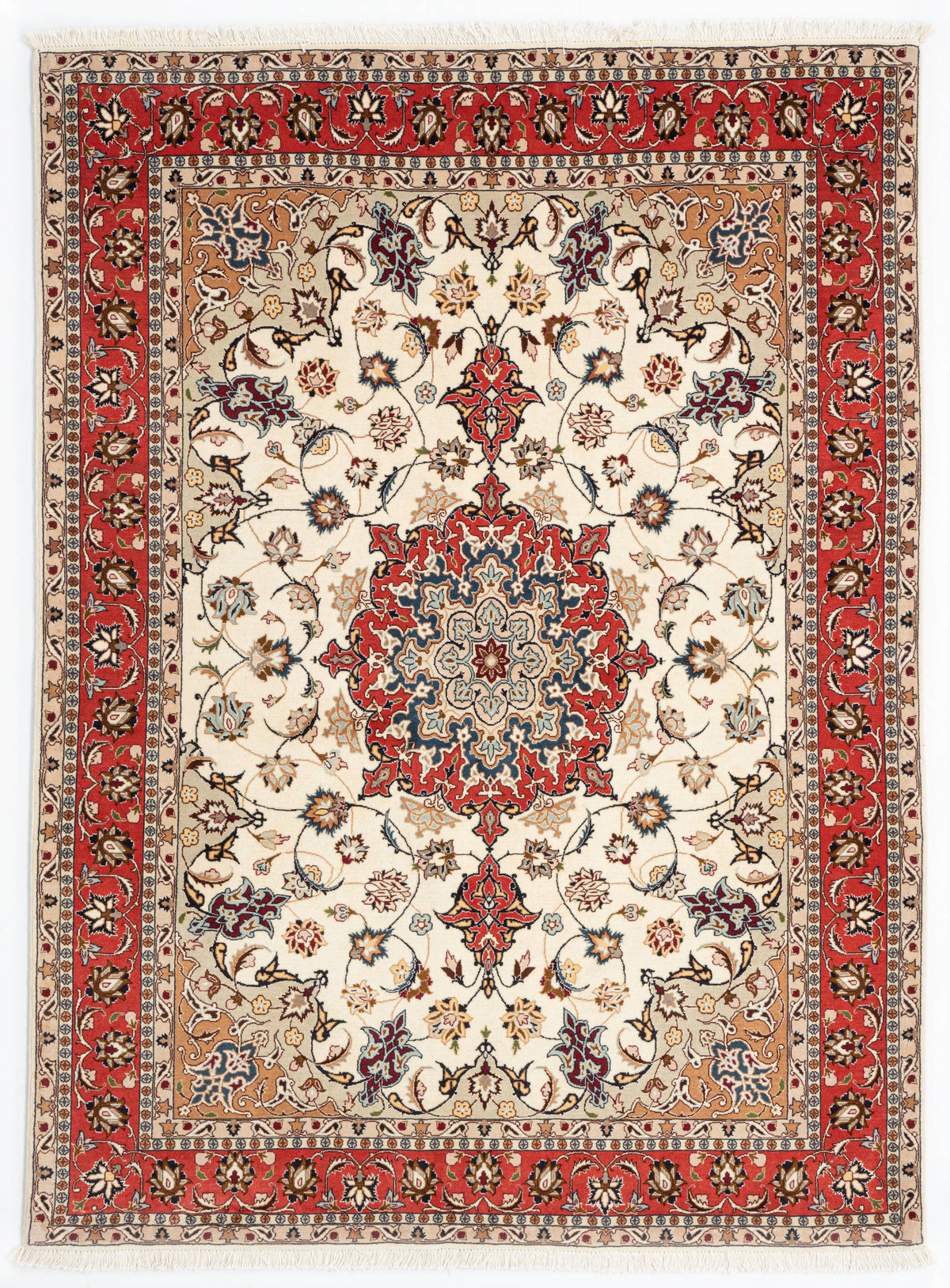 206 x 151 Täbriz mit Seide