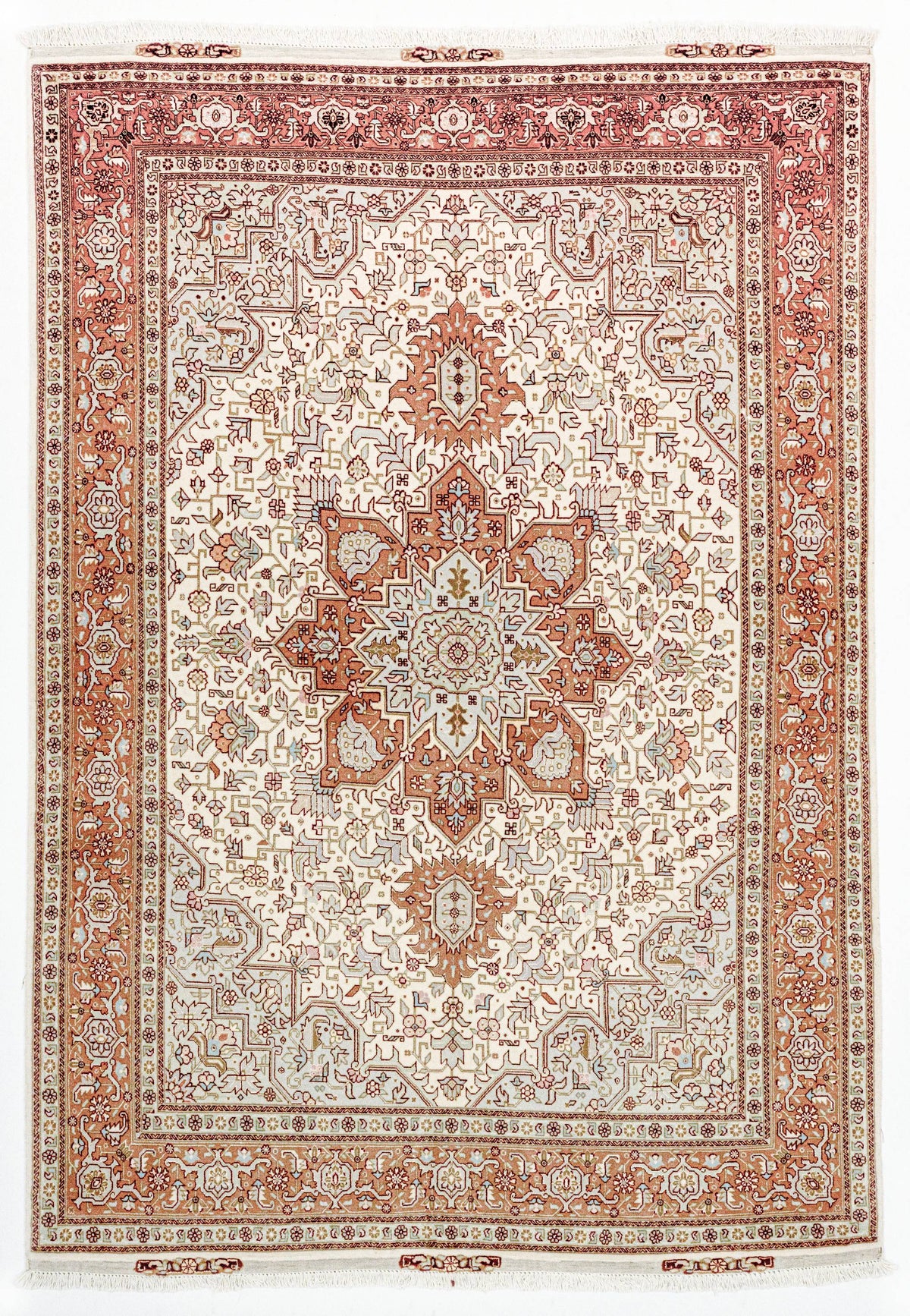 215 x 147 Täbriz mit Seide