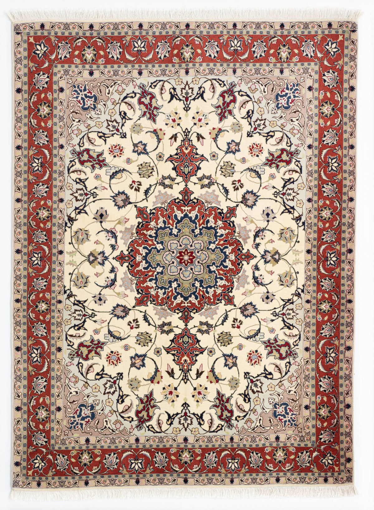 209 x 154 Täbriz mit Seide