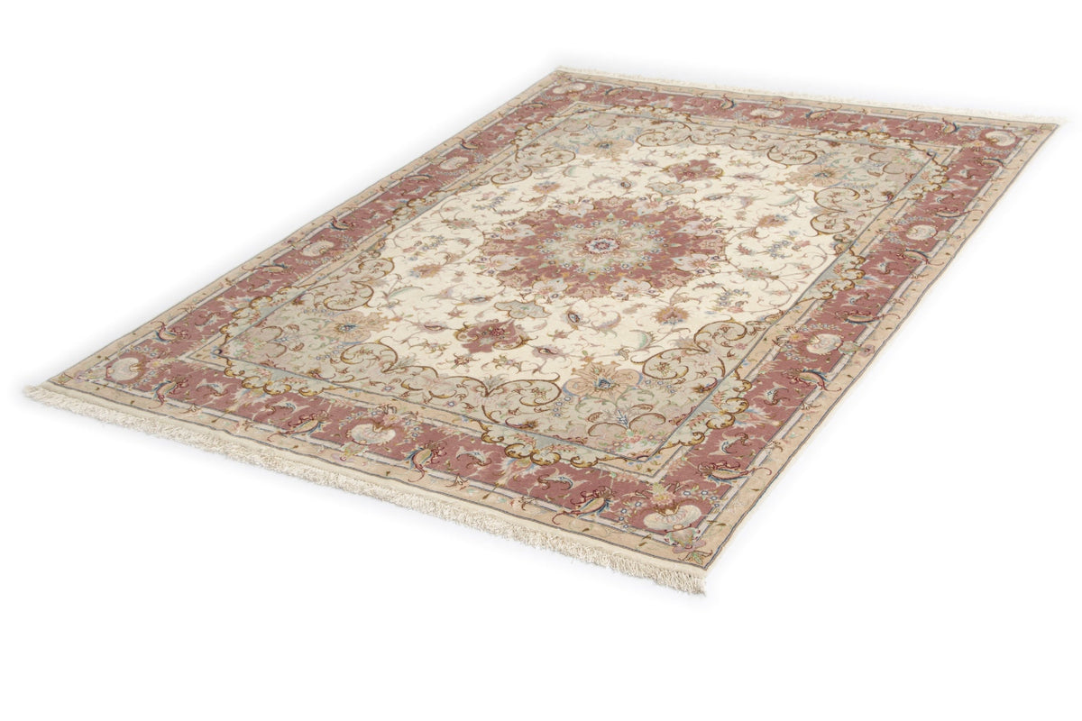 200 x 150 Täbriz auf und mit Seide