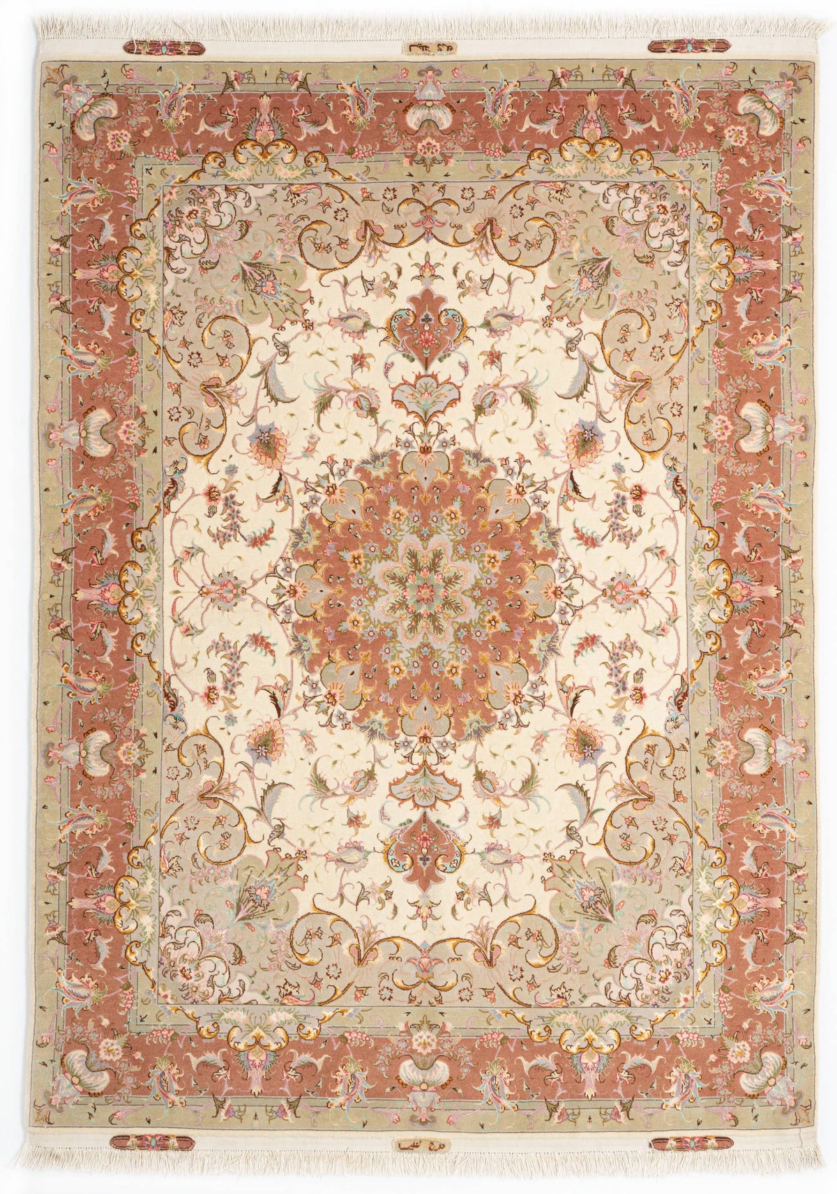 215x152 Tabriz su e con seta