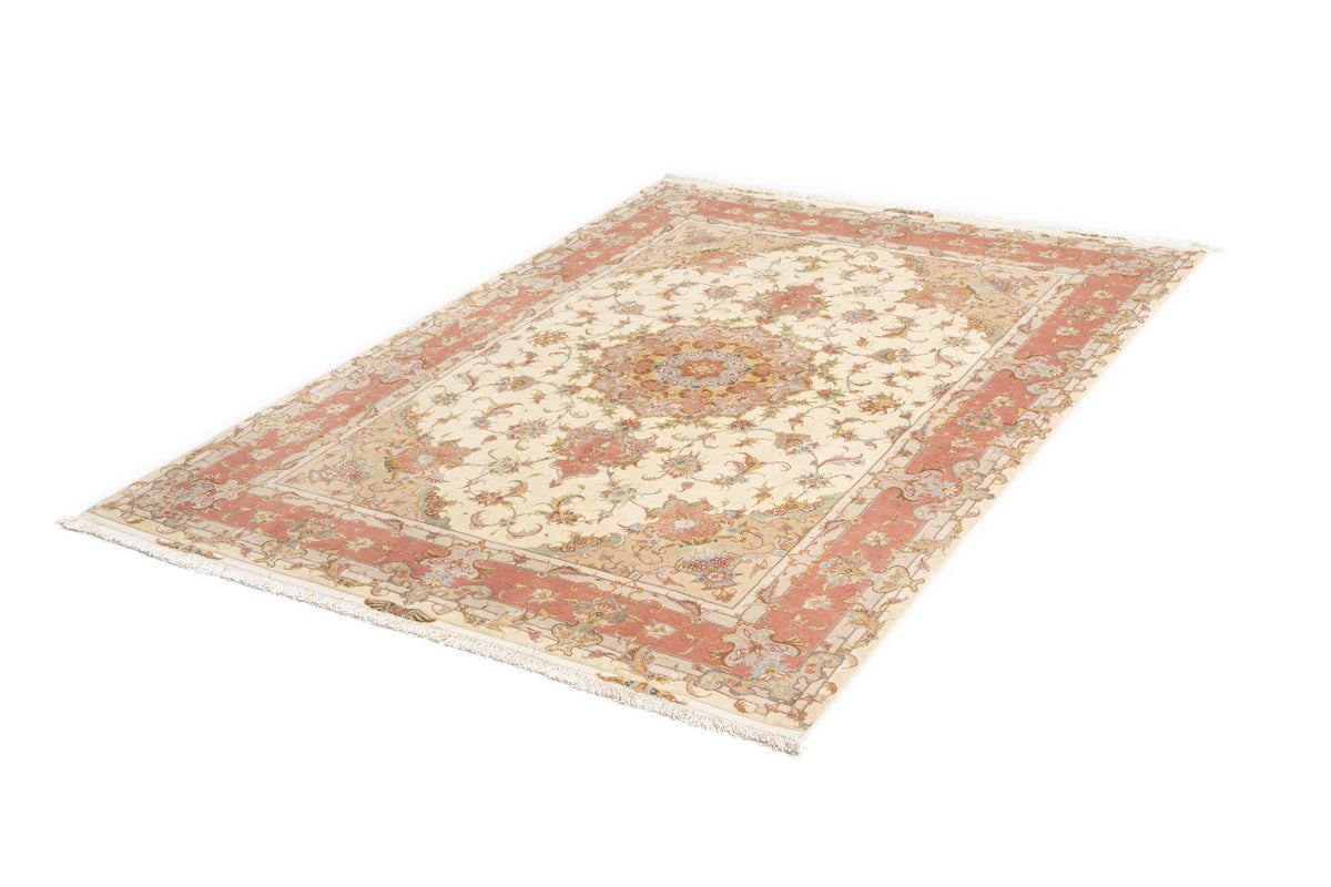 203x152 Tabriz su e con seta