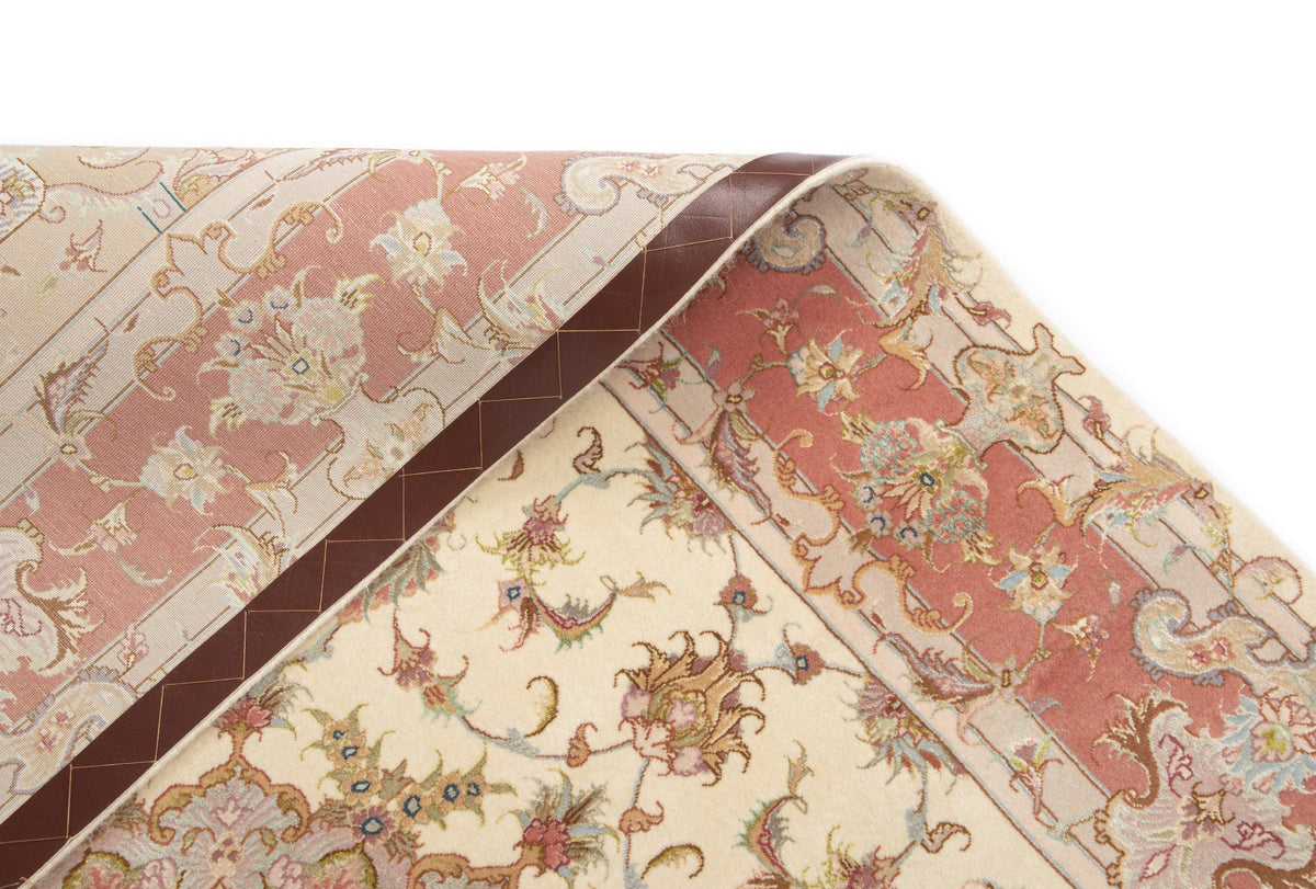 203x152 Tabriz su e con seta