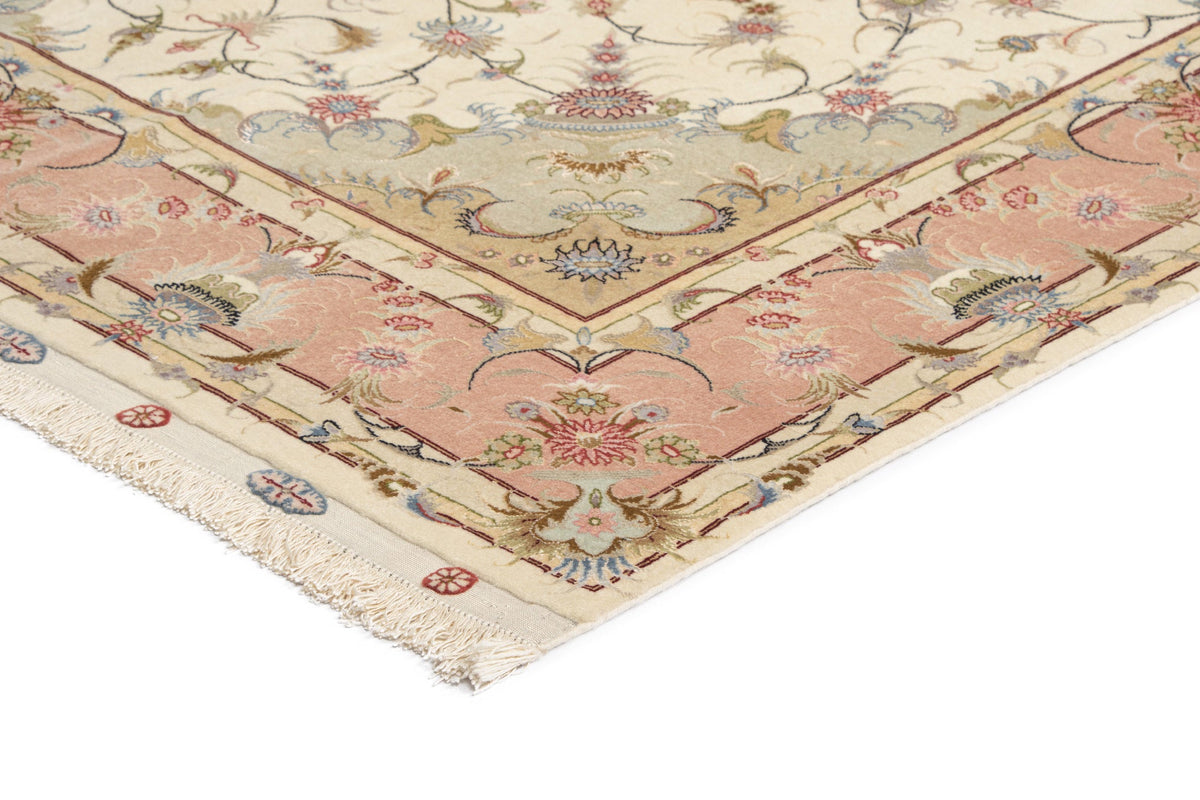 205x150 Tabriz su e con seta