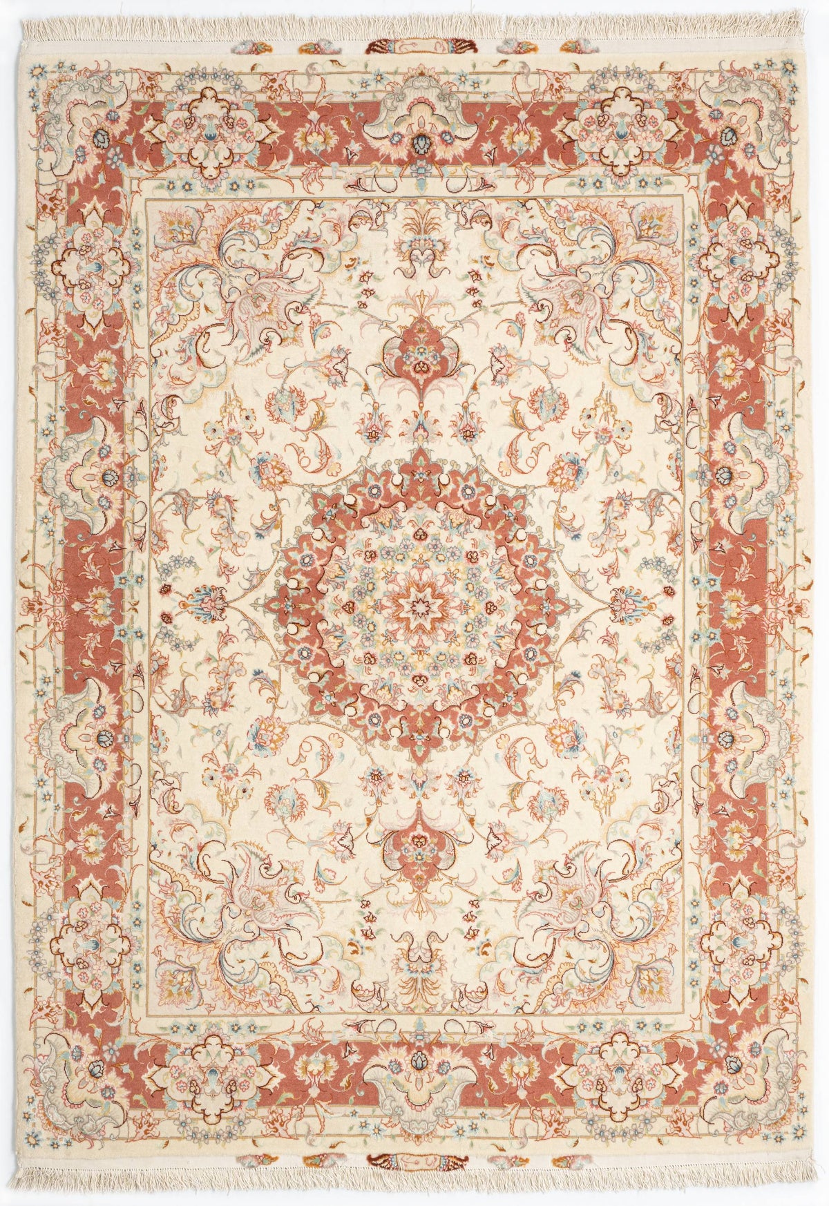 218x154 Tabriz su e con seta