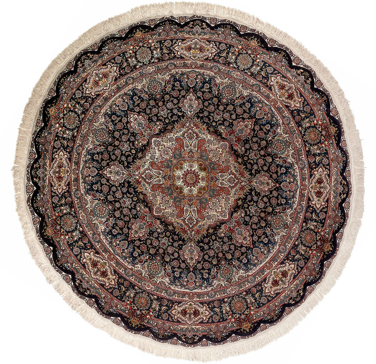 300 x 300 Täbriz mit Seide 70 Raj