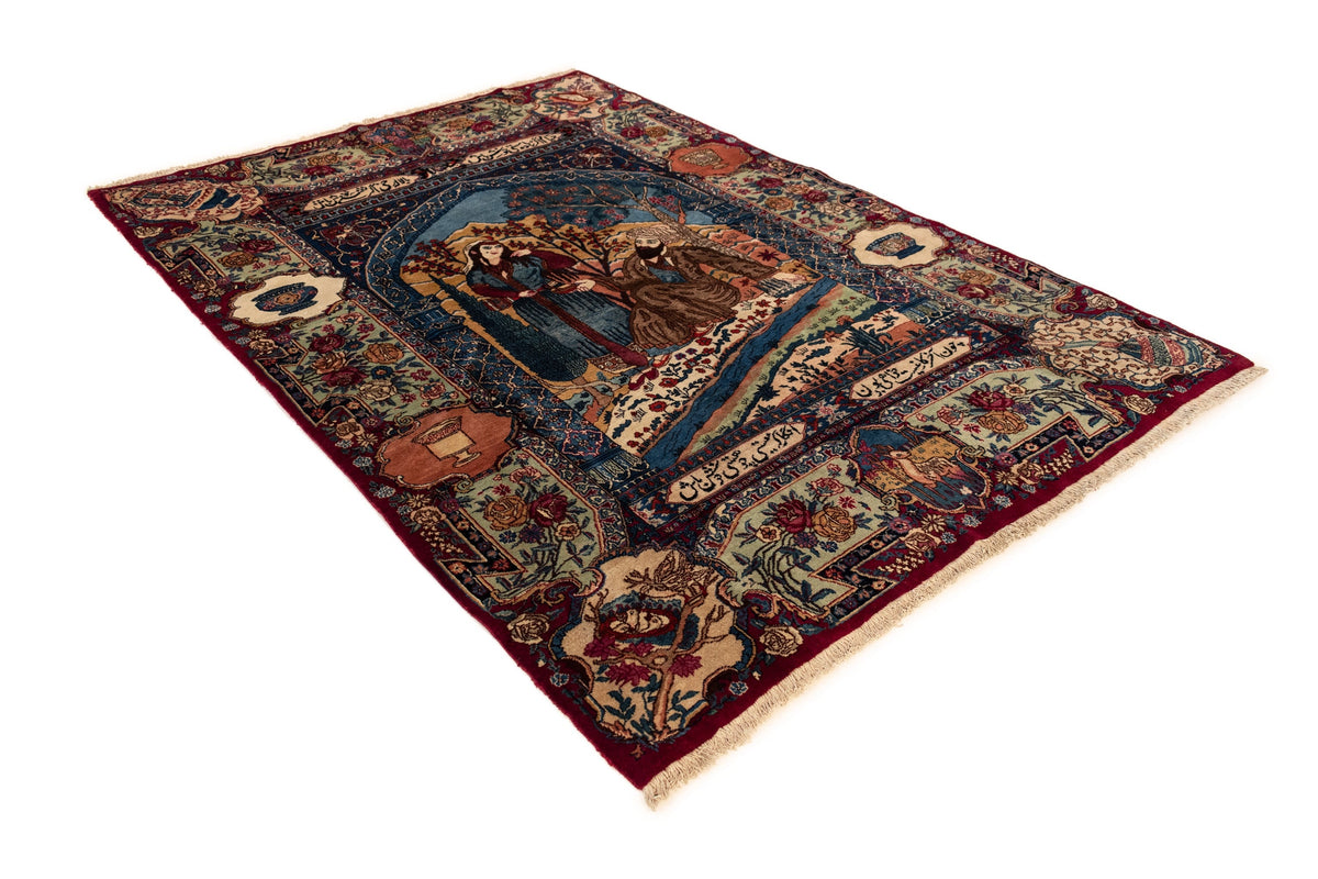 152 x 220 Kashmar mit Seide alt