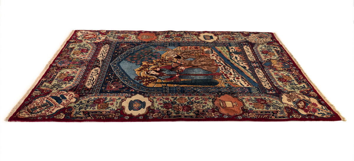 152 x 220 Kashmar mit Seide alt