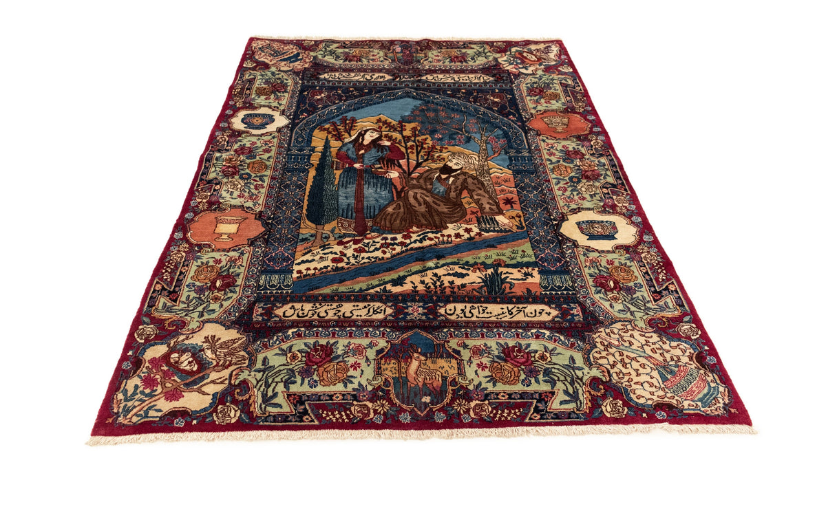 150x220 Kashmar con seta antica