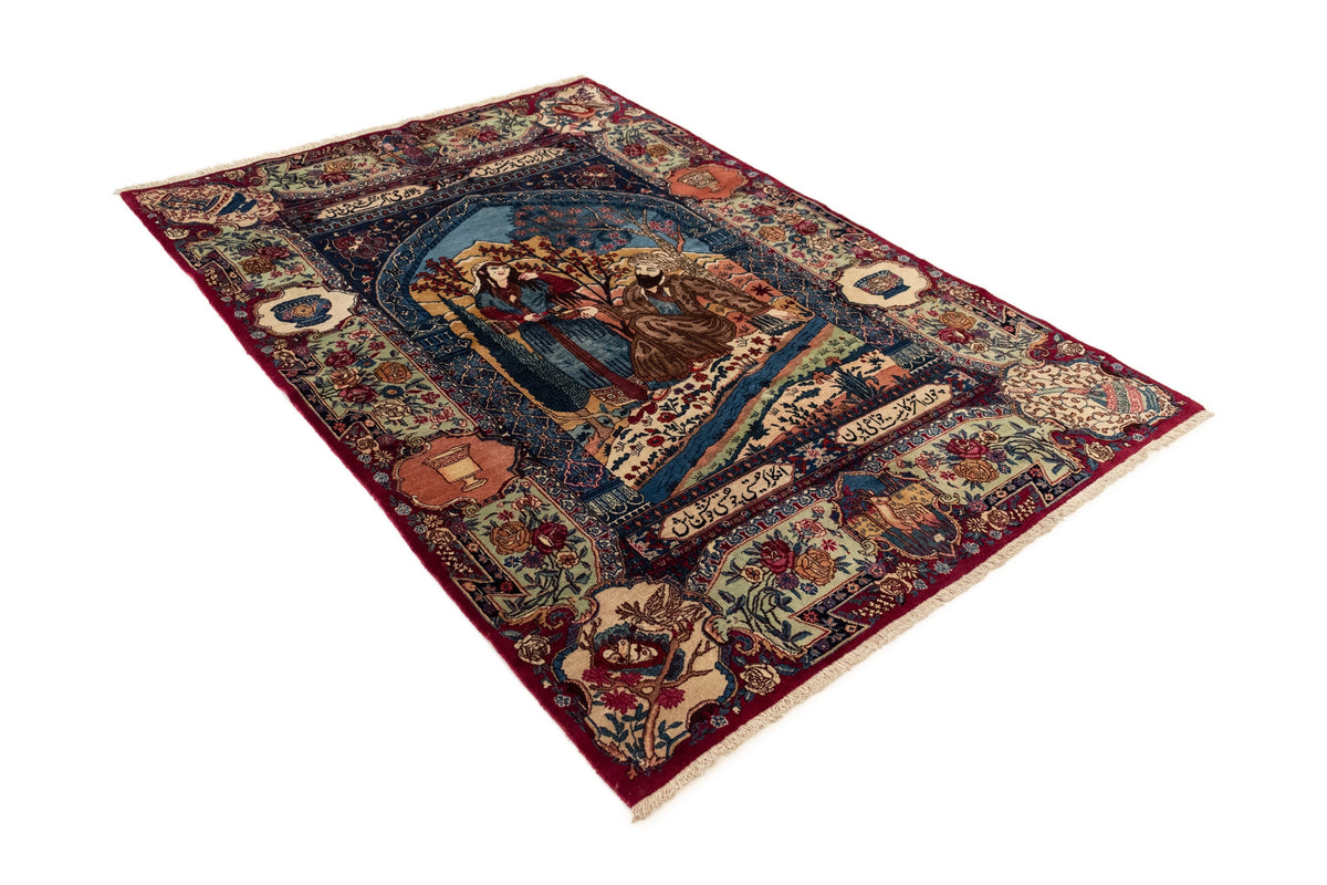 150x220 Kashmar con seta antica