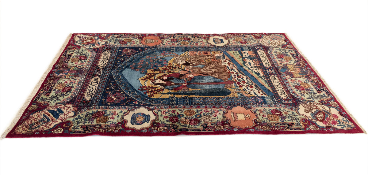 150x220 Kashmar con seta antica