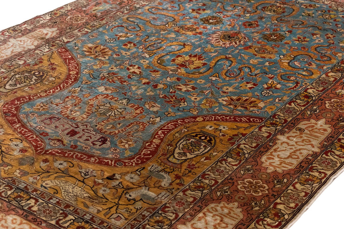 122 x 173 Hereke Seide