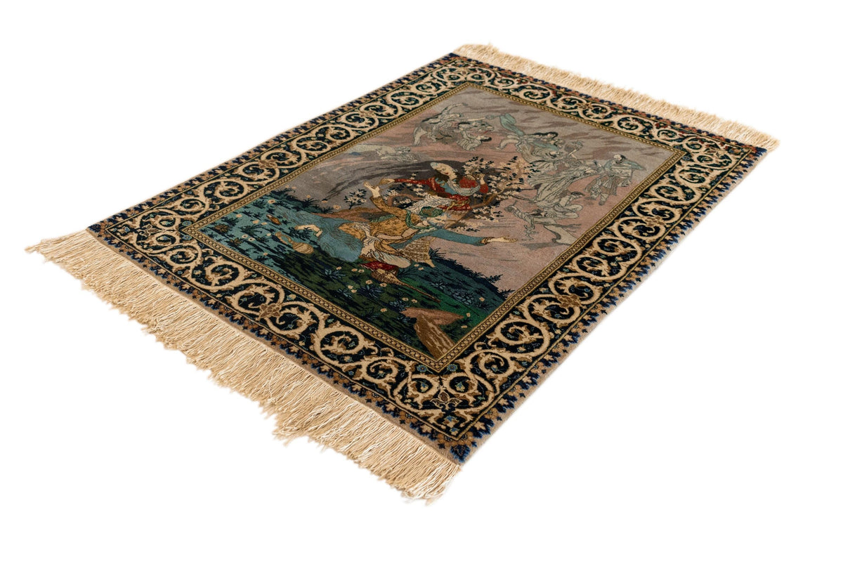 100 x 135 Isfahan mit Seide
