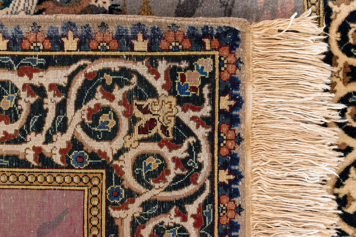 100 x 135 Isfahan mit Seide