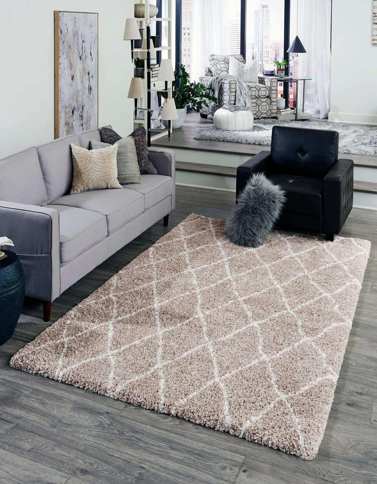122x183 Taupe Marrakesh Shag