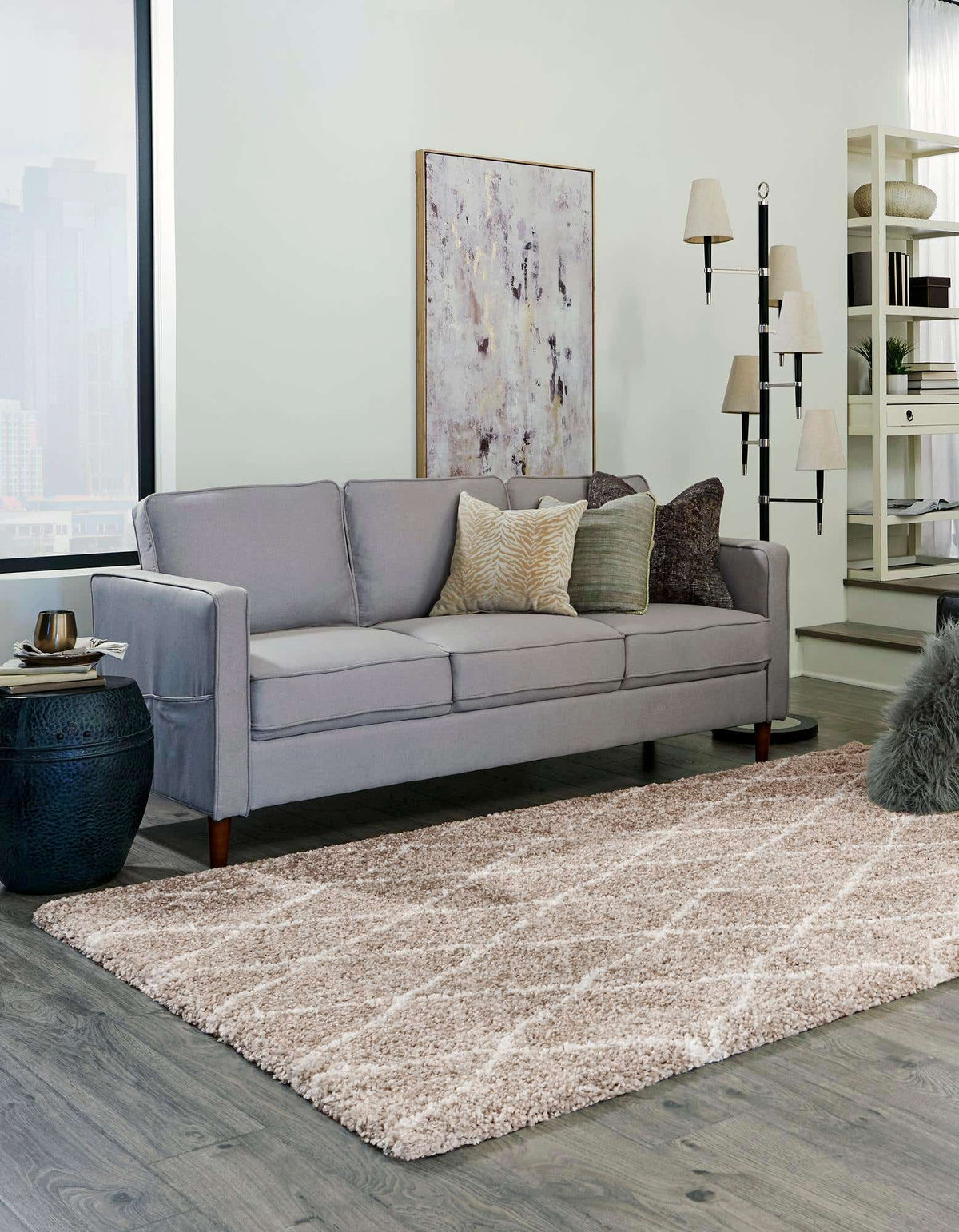 152x244 Taupe Marrakesh Shag